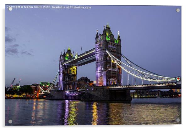  Tower Bridge Acrylic by Martin Smith
