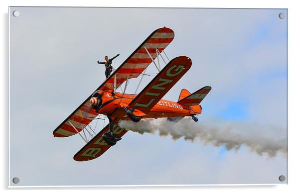  wing walkers Acrylic by nick wastie