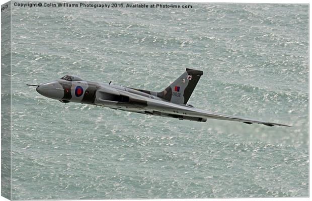  Vulcan XH558 from Beachy Head 4 Canvas Print by Colin Williams Photography