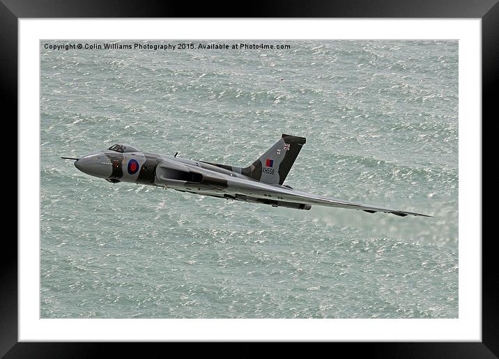  Vulcan XH558 from Beachy Head 4 Framed Mounted Print by Colin Williams Photography