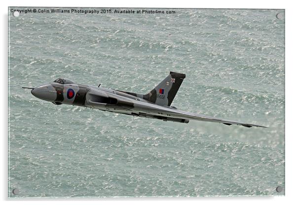  Vulcan XH558 from Beachy Head 4 Acrylic by Colin Williams Photography