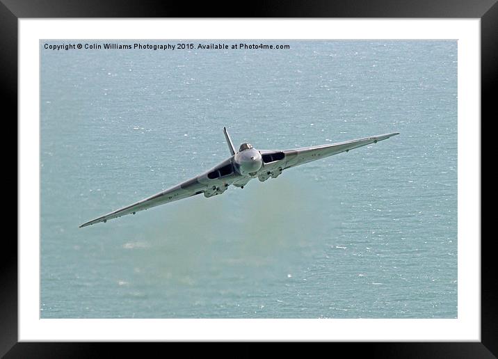   Vulcan XH558 from Beachy Head 5 Framed Mounted Print by Colin Williams Photography