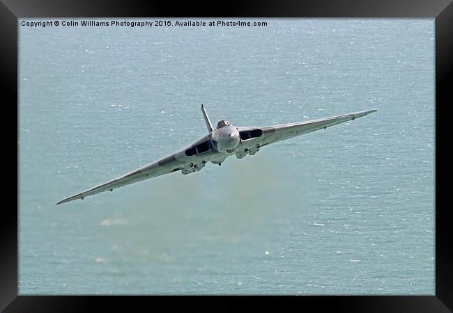   Vulcan XH558 from Beachy Head 5 Framed Print by Colin Williams Photography