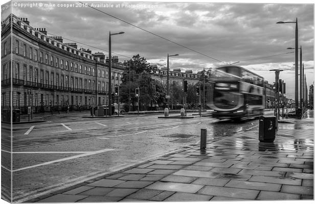  Lothian road a wet day in Edinburgh Canvas Print by mike cooper