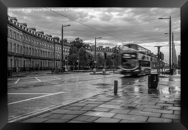  Lothian road a wet day in Edinburgh Framed Print by mike cooper