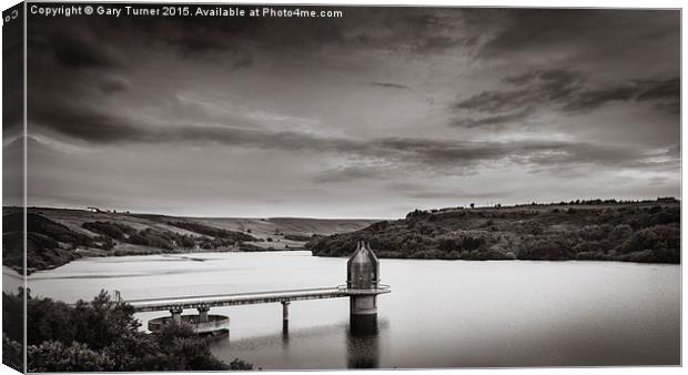 Reservoir View Canvas Print by Gary Turner