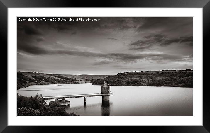 Reservoir View Framed Mounted Print by Gary Turner