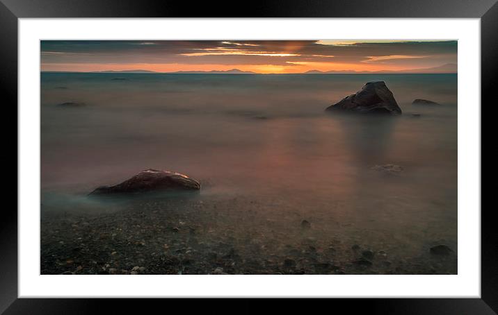  Sunset, seascape #1 Framed Mounted Print by Andy Evans