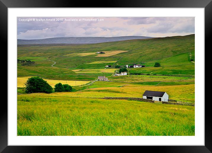 Charming Hamlets of Teesdale Framed Mounted Print by Martyn Arnold