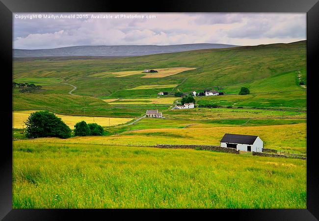 Charming Hamlets of Teesdale Framed Print by Martyn Arnold