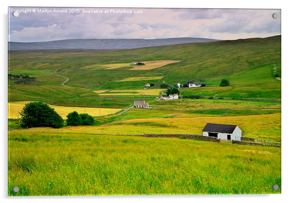 Charming Hamlets of Teesdale Acrylic by Martyn Arnold