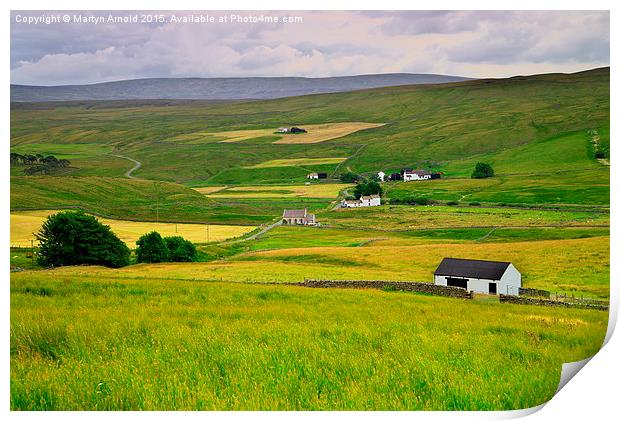 Charming Hamlets of Teesdale Print by Martyn Arnold