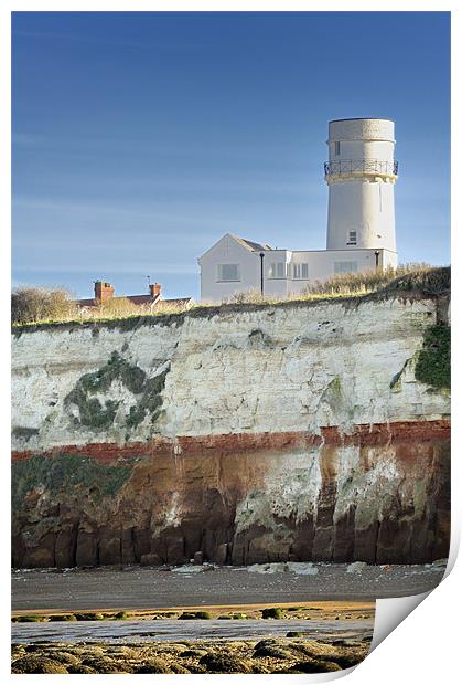 Old Hunstanton Lighthouse Print by Stephen Mole