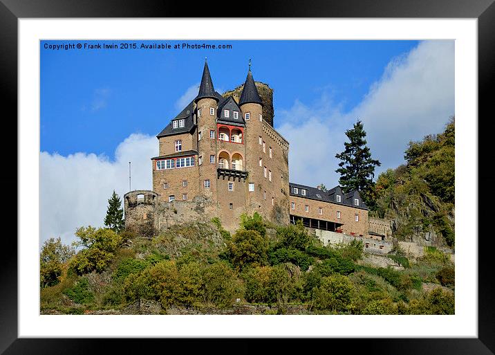  Burg Katz castle Framed Mounted Print by Frank Irwin