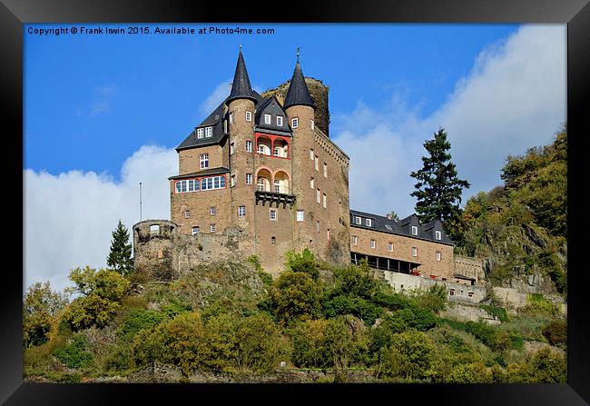  Burg Katz castle Framed Print by Frank Irwin