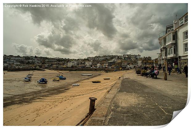  Stormy St Ives  Print by Rob Hawkins