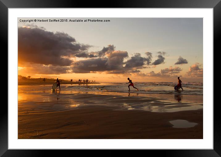  Children playing Framed Mounted Print by DeniART 