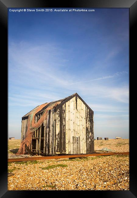 Netted Shack - Portrait Framed Print by Steve Smith