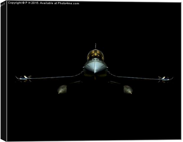  F-16 Fighting Falcon Canvas Print by P H