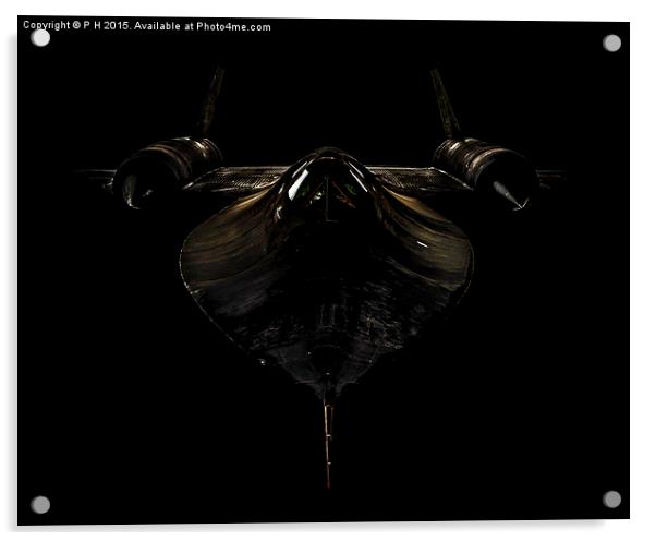  SR-71 Blackbird Acrylic by P H