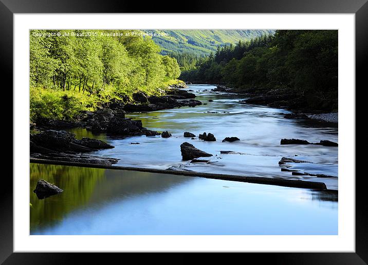  The River Orchy in Summer Framed Mounted Print by Jane Braat