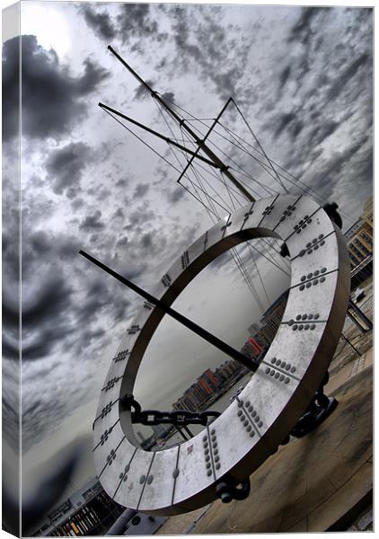 Sundial Canvas Print by Karen Martin