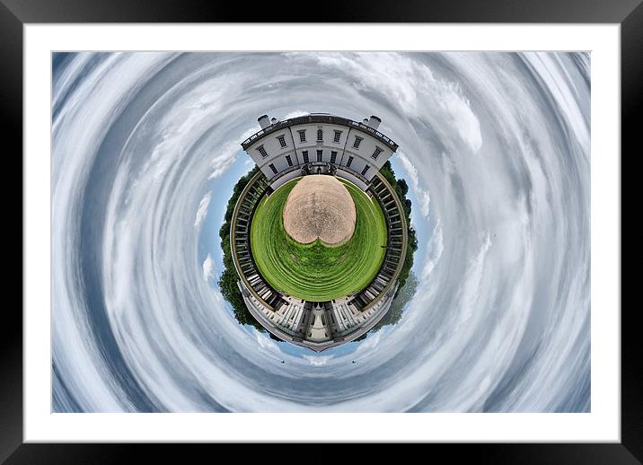 Queen's House in the Round Framed Mounted Print by Karen Martin