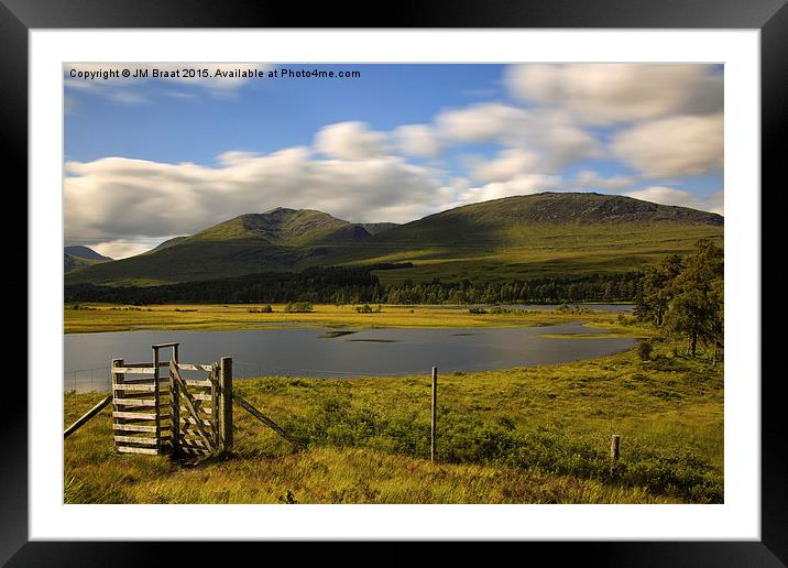 Majestic Scottish Mountain Landscape Framed Mounted Print by Jane Braat