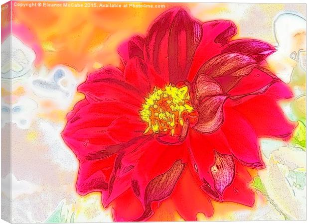  Red Hot Spicy Summer Beauty Canvas Print by Eleanor McCabe