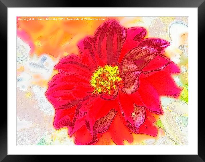  Red Hot Spicy Summer Beauty Framed Mounted Print by Eleanor McCabe