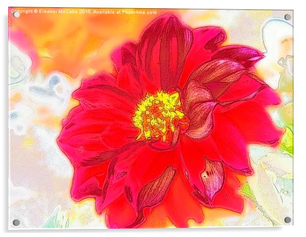  Red Hot Spicy Summer Beauty Acrylic by Eleanor McCabe