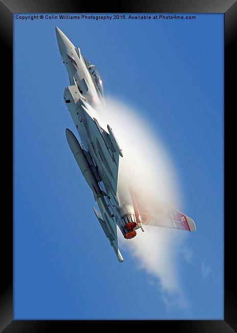  Afterburners On - Eurofighter Typhoon Framed Print by Colin Williams Photography