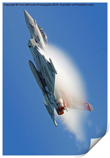  Afterburners On - Eurofighter Typhoon Print by Colin Williams Photography