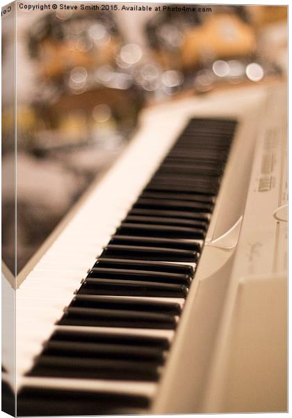 Keyboard and Drums Canvas Print by Steve Smith