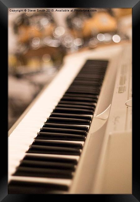 Keyboard and Drums Framed Print by Steve Smith