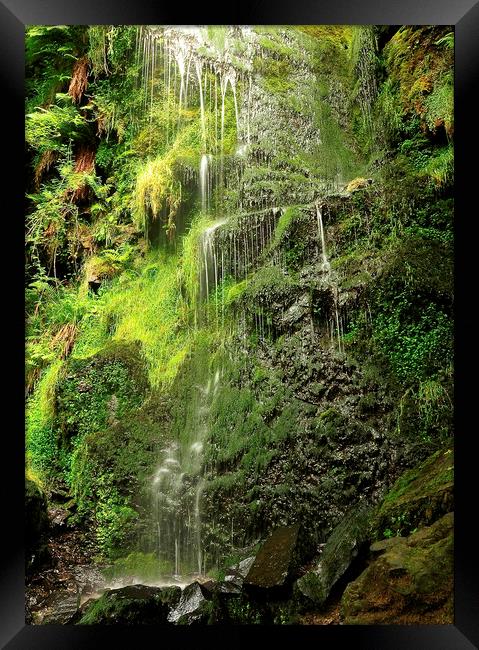  Crying Waterfall Framed Print by Svetlana Sewell