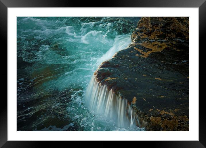  Wave cascade Framed Mounted Print by Svetlana Sewell