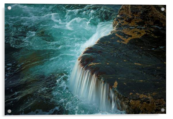  Wave cascade Acrylic by Svetlana Sewell