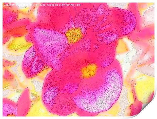 Sugary Summer Pink Delight! Print by Eleanor McCabe