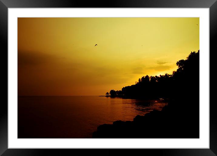  Sunset in Carlita, Indonesia Framed Mounted Print by Julian Bound