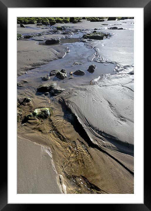 Sandy stream Framed Mounted Print by Stephen Mole