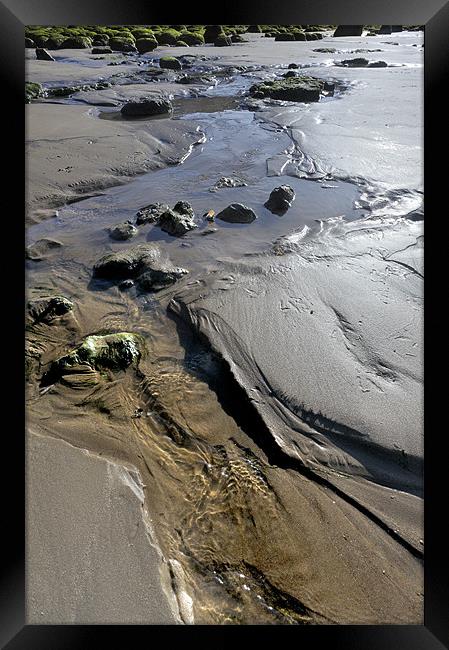 Sandy stream Framed Print by Stephen Mole