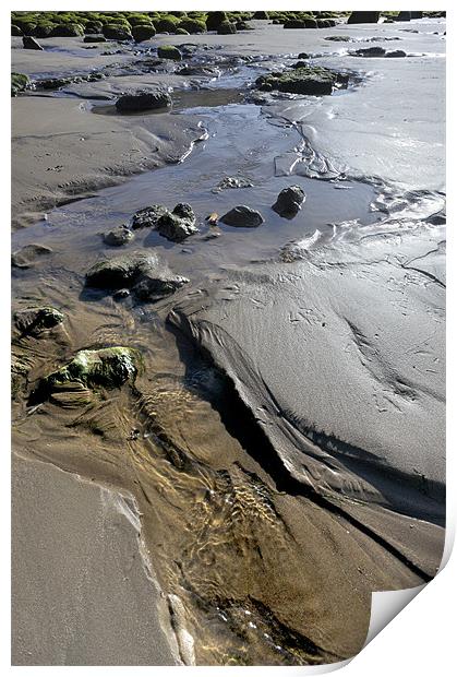 Sandy stream Print by Stephen Mole