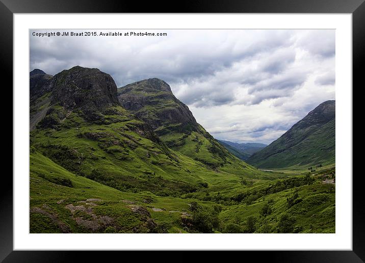 The Pass of Glen Coe Framed Mounted Print by Jane Braat