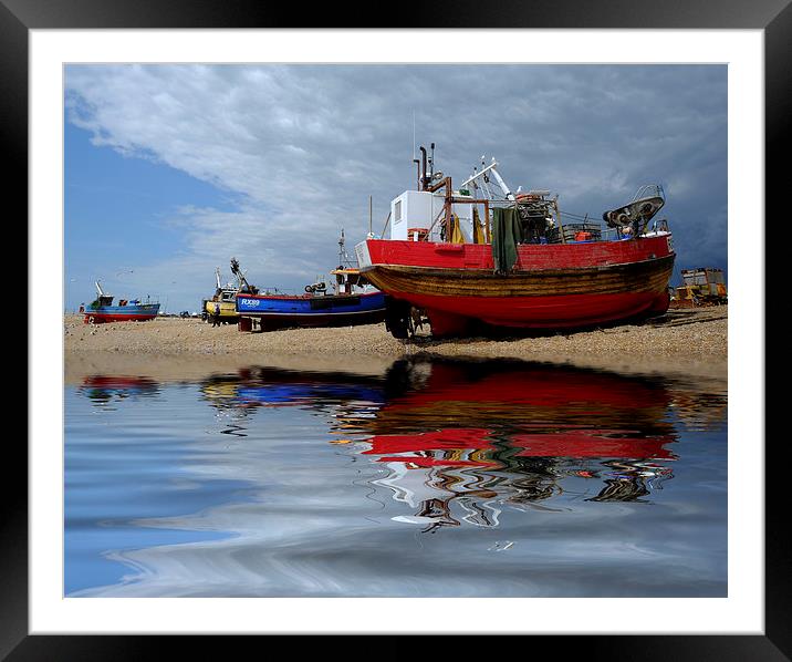  Hastings fishing boats Framed Mounted Print by Tony Bates
