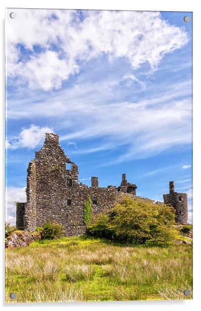 Kilchurn Castle Scottish Ruin Acrylic by Antony McAulay