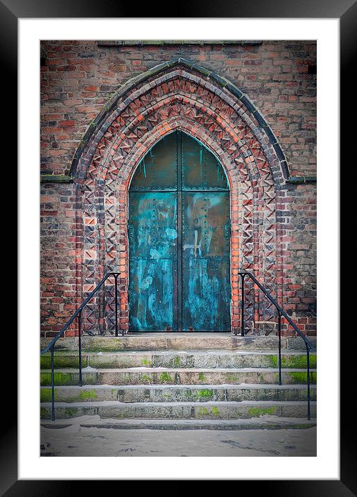 Maria Kyrka Church Door Framed Mounted Print by Antony McAulay