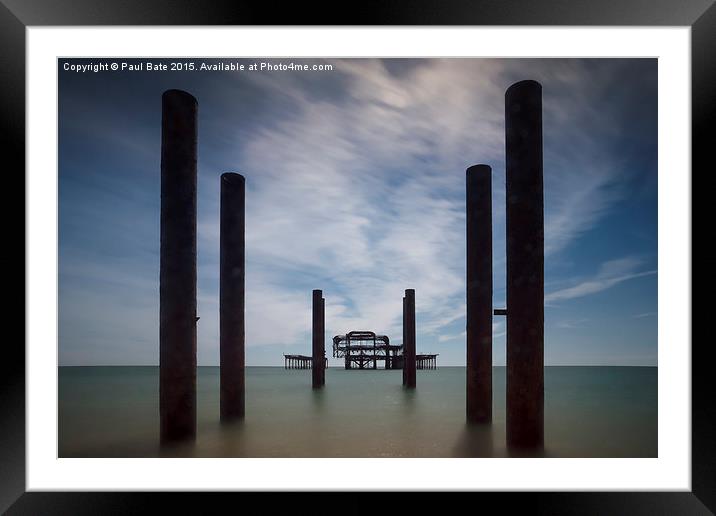  The West Pier Framed Mounted Print by Paul Bate