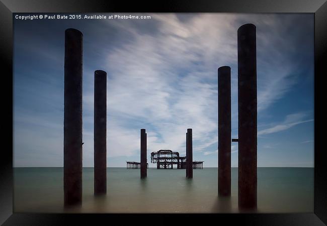  The West Pier Framed Print by Paul Bate