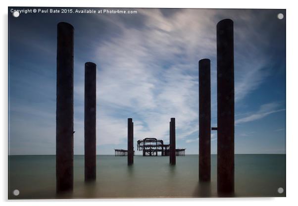  The West Pier Acrylic by Paul Bate